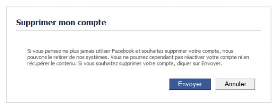 Supprimer Facebook définitivement